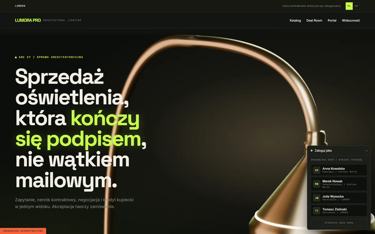 Lumora PRO - platforma B2B WooCommerce z RFQ, kredytem kupieckim i wieloma magazynami
